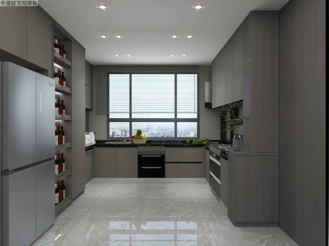 無(wú)拉手門板設(shè)計(jì)，使整體立面美觀協(xié)調(diào)