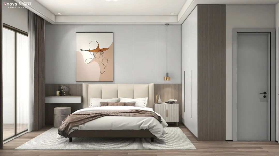 不一樣的床頭柜設計，小臥室也能有大空間