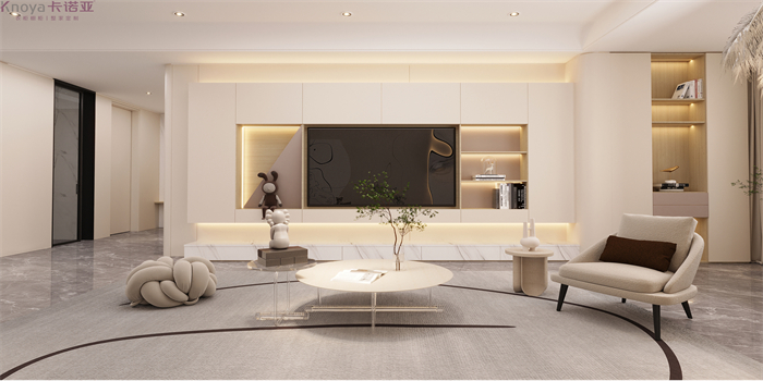 卡諾亞現(xiàn)代簡約風(fēng)格華系列升級版采用弧形護墻板過渡 卡諾亞現(xiàn)代簡約風(fēng)格華系列升級版采用弧形護墻板過渡