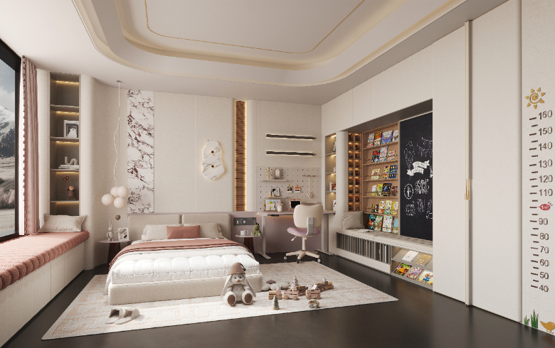 格雅·學在臥室