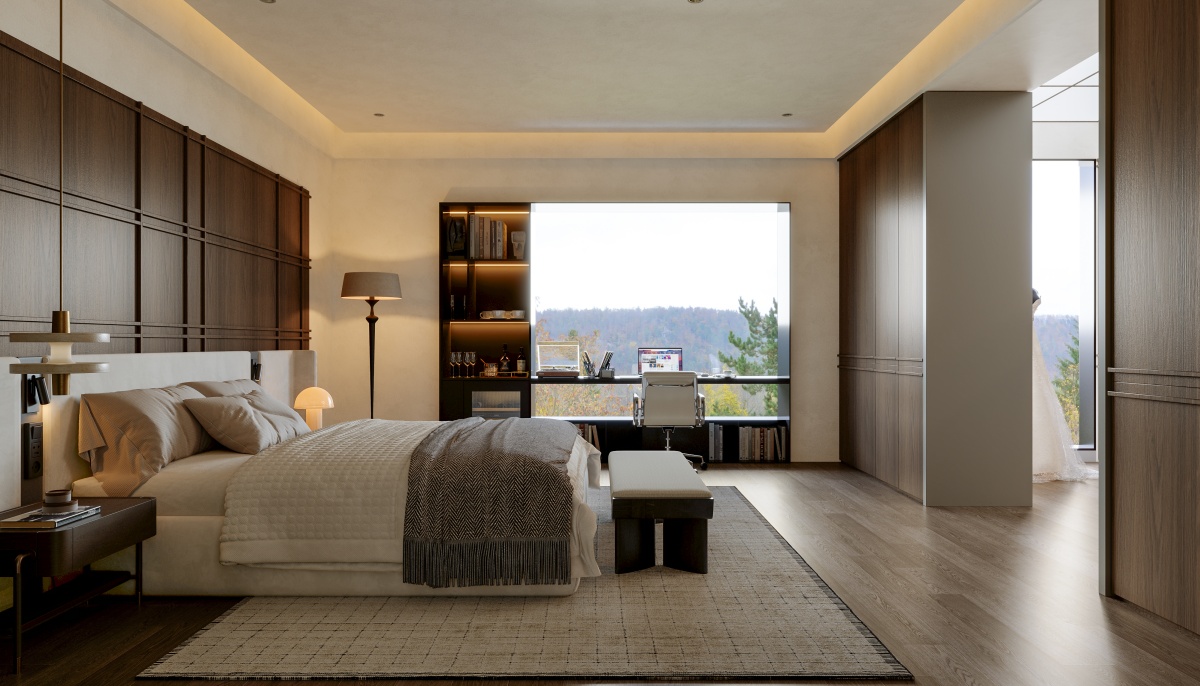 胡桃木·臥室系統